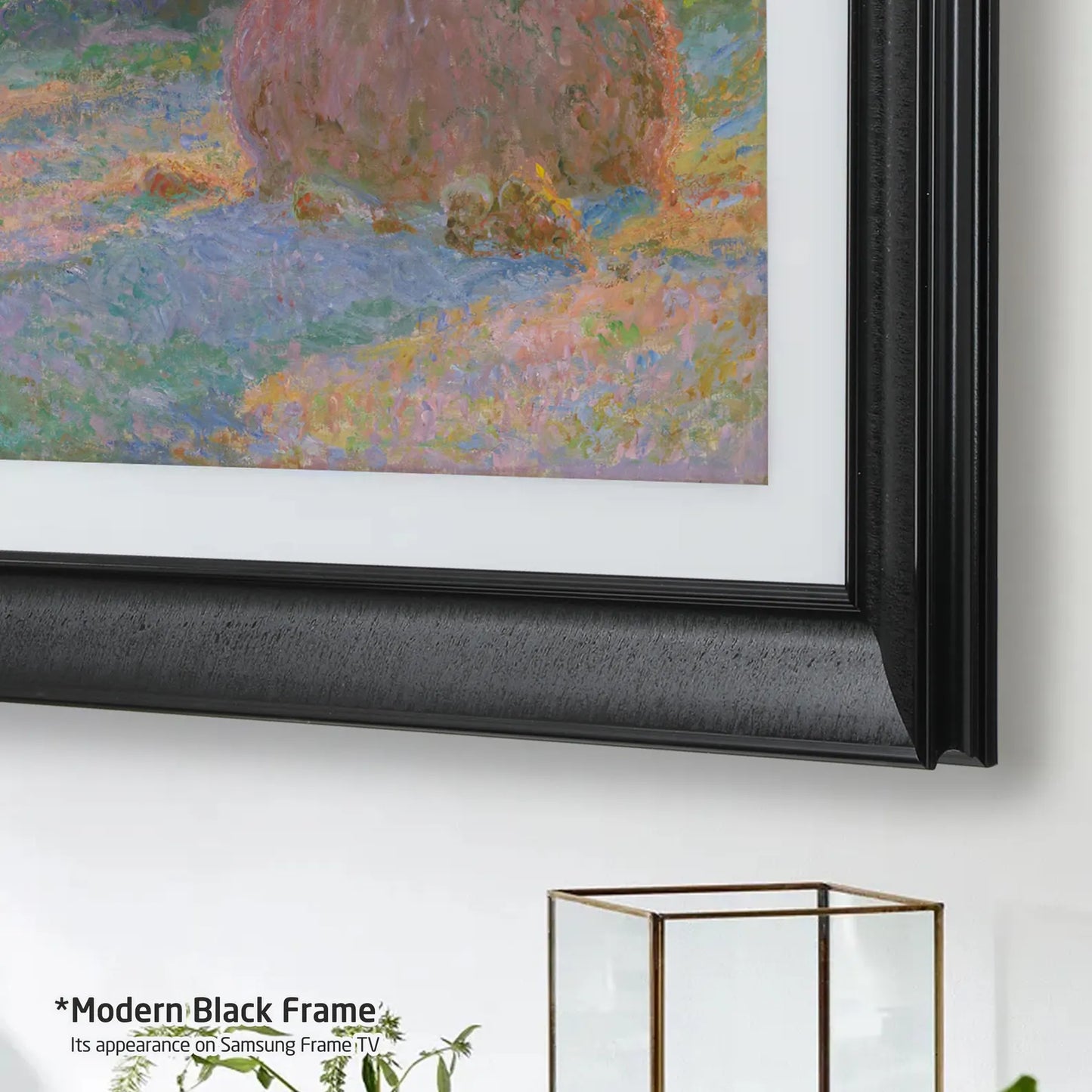 Modern Black TV Frame, Compatible with all TV Brand, Customizable TV Frame, Decorative Frame