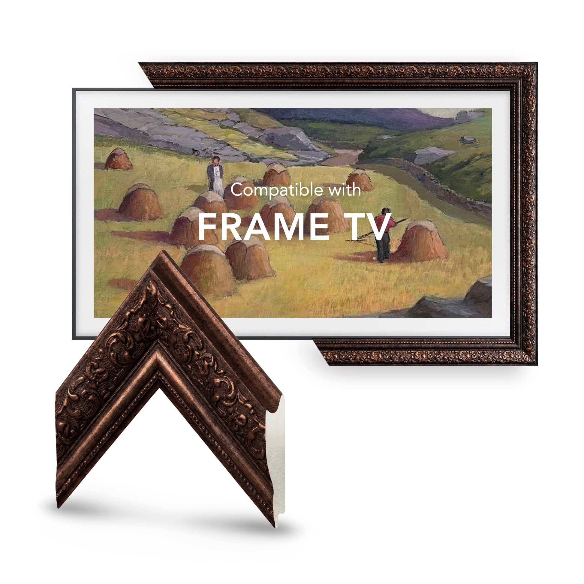 Rome Dark Brown Tv Frame