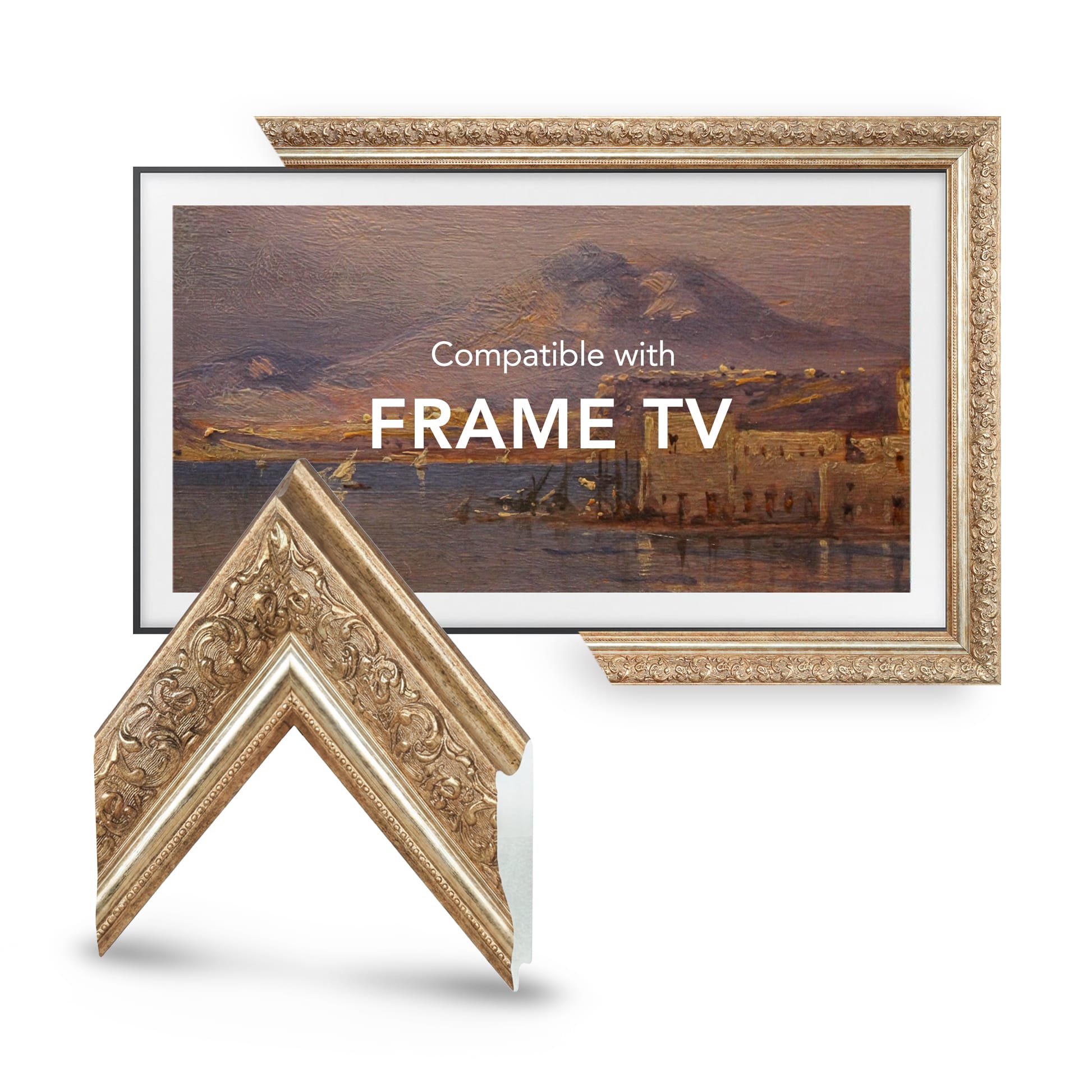 Rome Rustik Brass Tv Frame