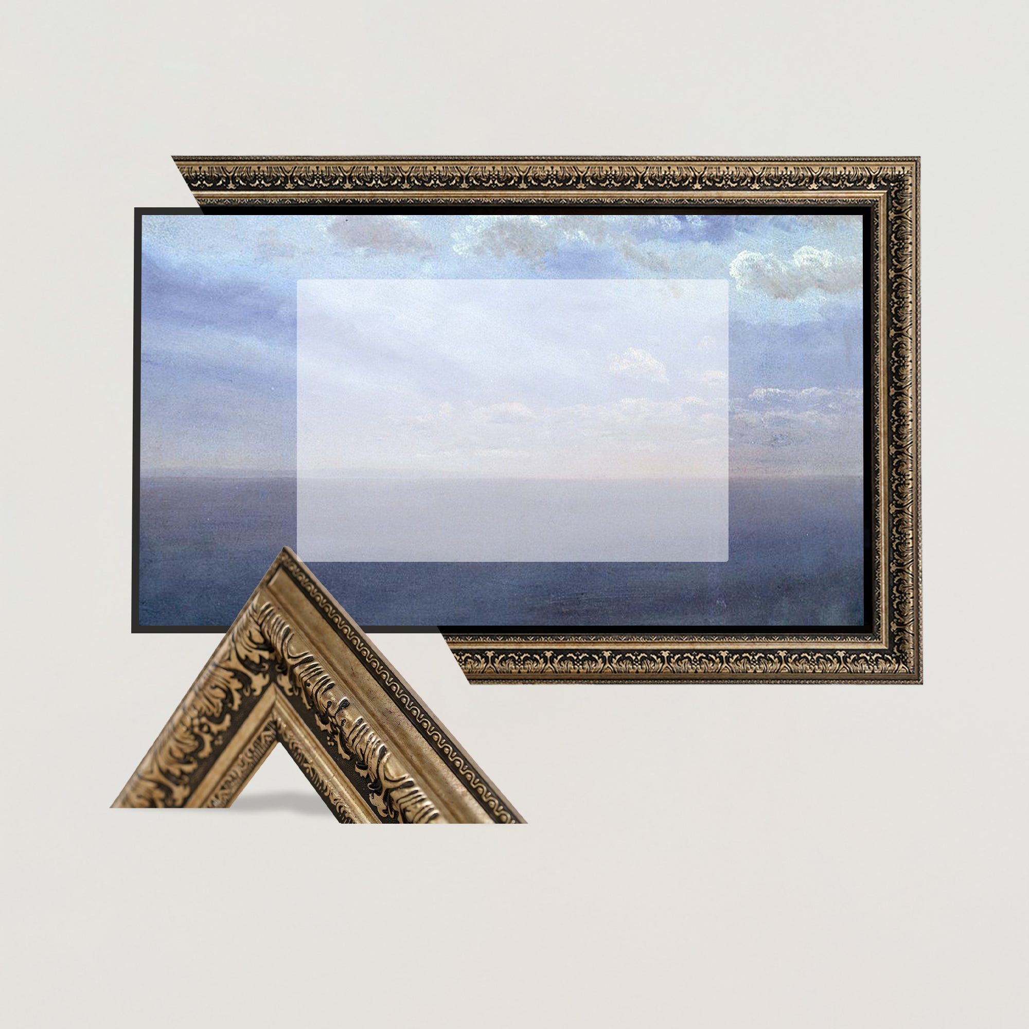 PRAQUE RUSTIK BRASS TV Frame