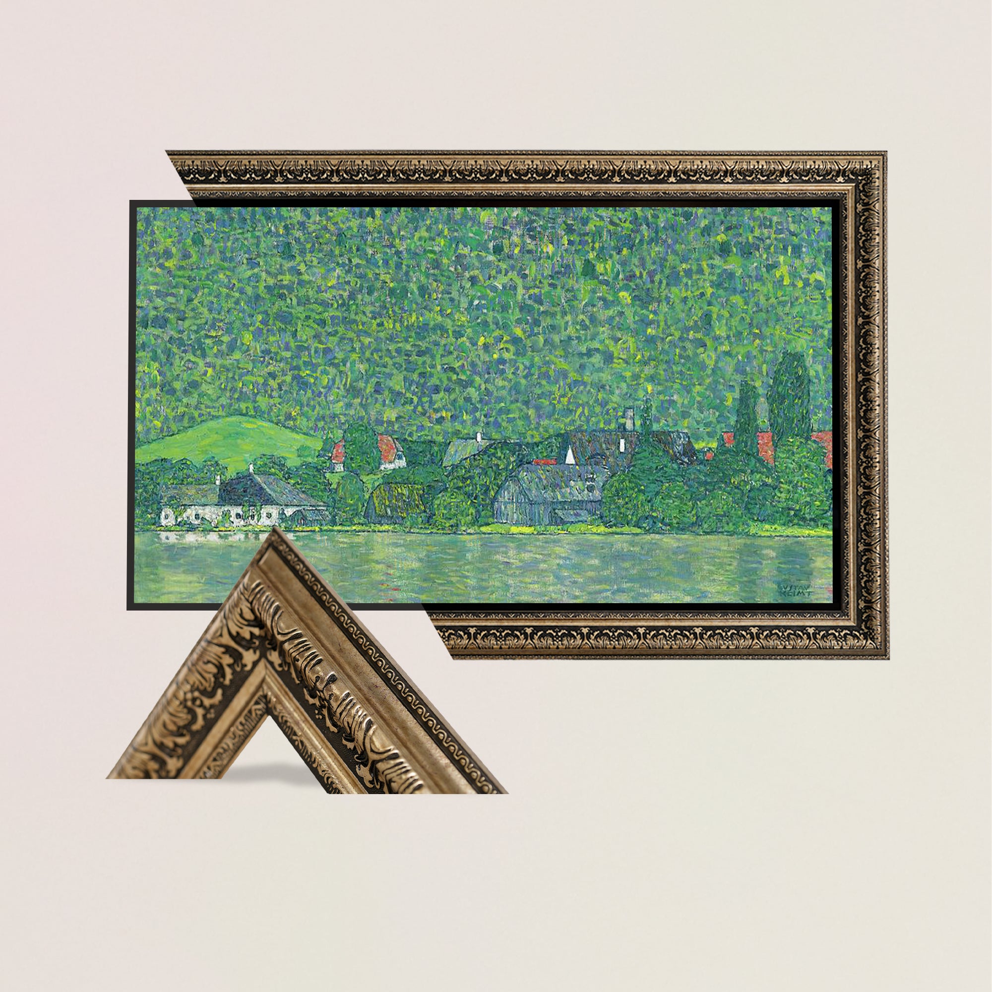 PRAQUE RUSTIK BRASS TV Frame