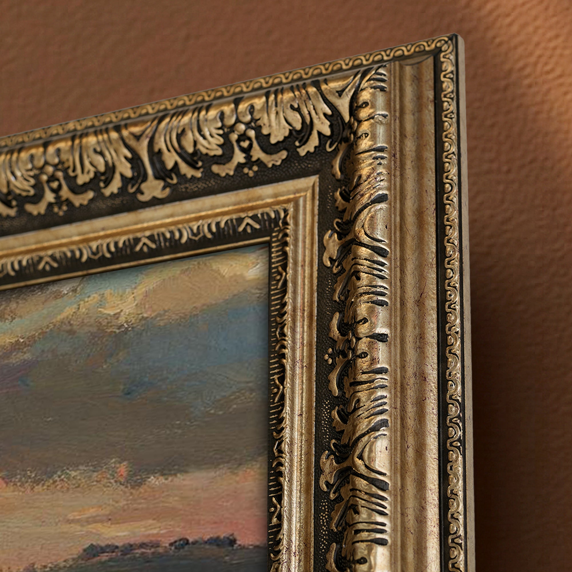 PRAQUE RUSTIK BRASS TV Frame