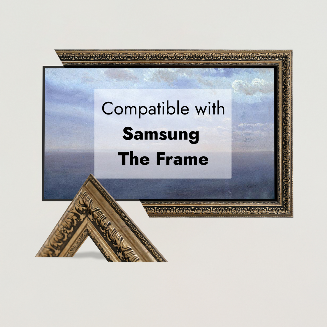 PRAQUE RUSTIK BRASS TV Frame
