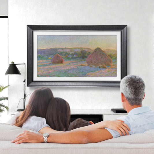 Modern Black TV Frame, Compatible with all TV Brand, Customizable TV Frame, Decorative Frame