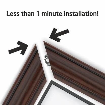 Walnut TV Frame, The Frame Tv Bezel, Customizable TV Frame, Compatible with all TV Brand, Decorative Frame