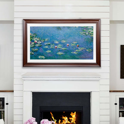 Walnut TV Frame, The Frame Tv Bezel, Customizable TV Frame, Compatible with all TV Brand, Decorative Frame