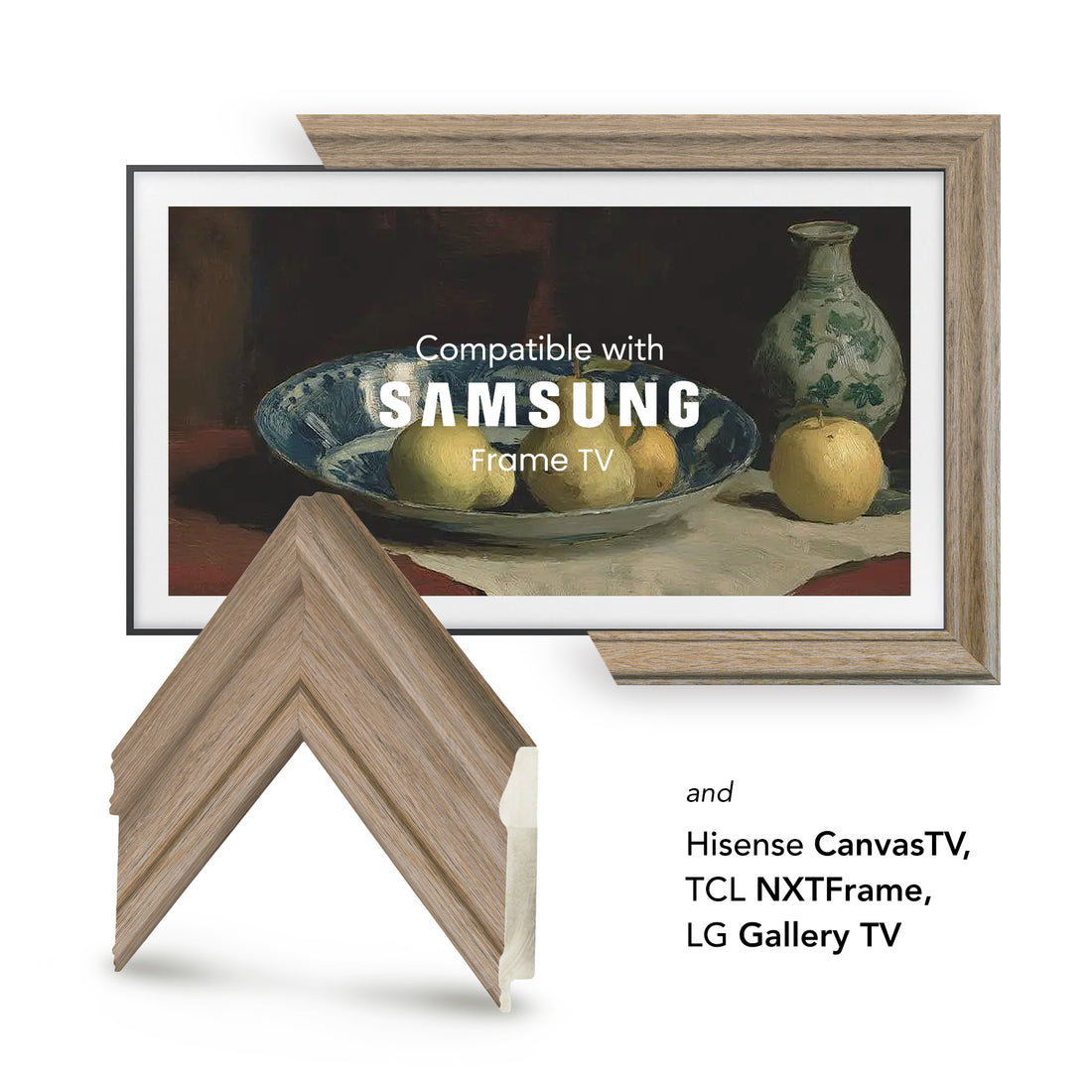 KYOTO NATURAL OAK TV FRAME