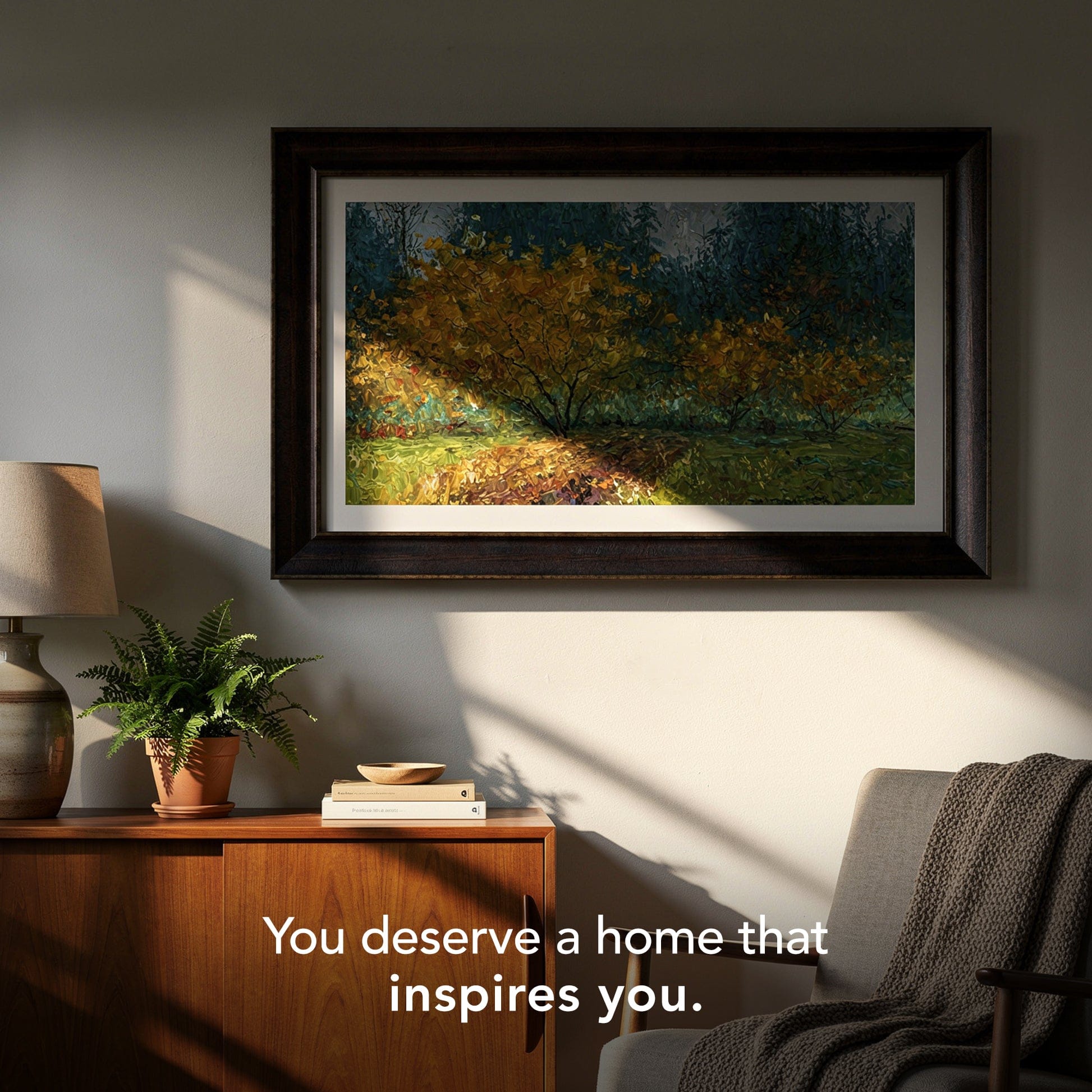 LISBON BROWN GOLD TV FRAME