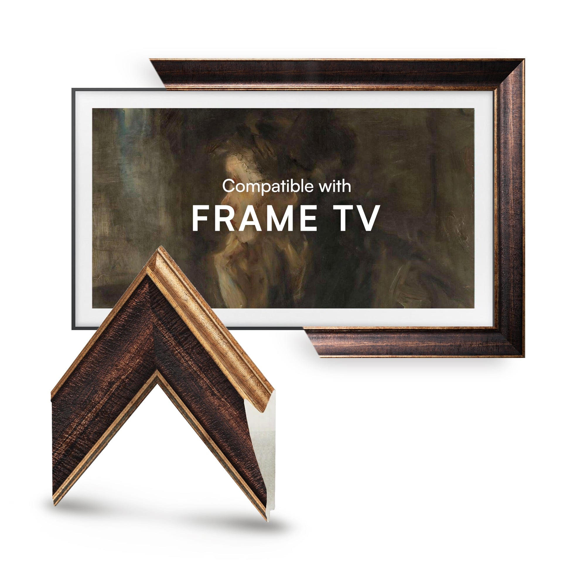 LISBON BROWN GOLD TV FRAME