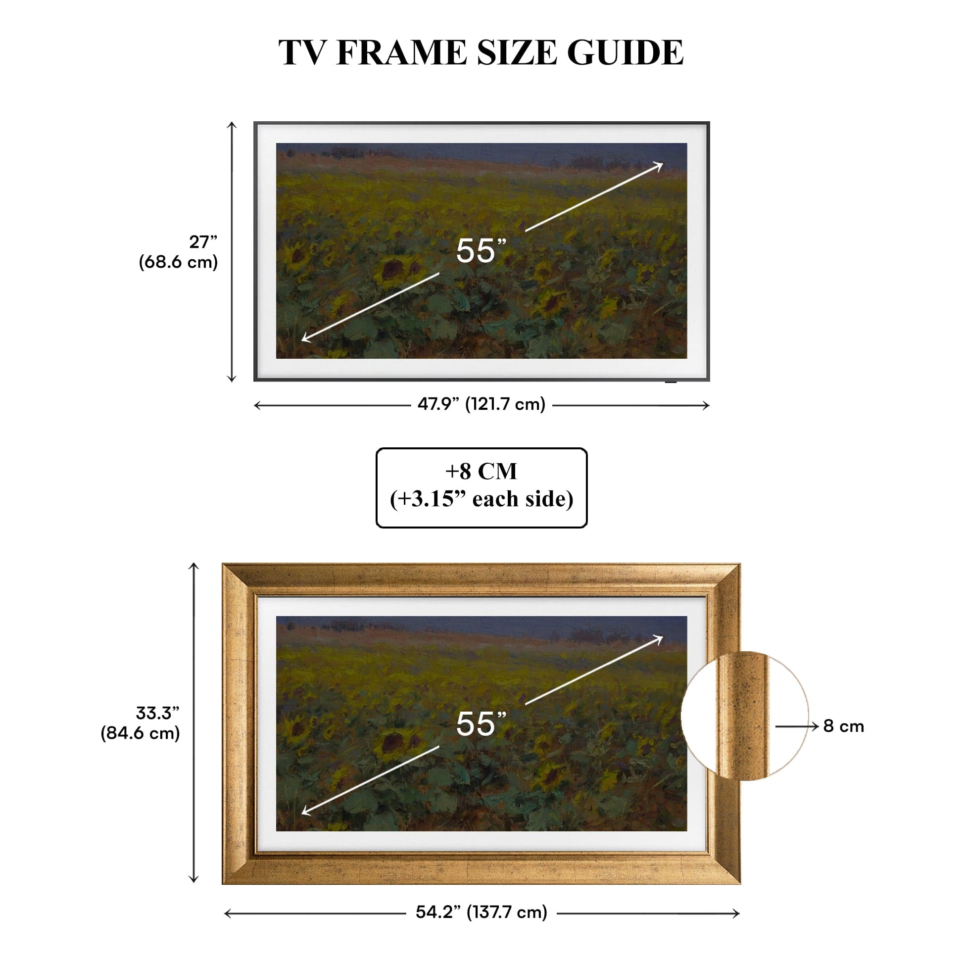 LISBON GOLD TV FRAME