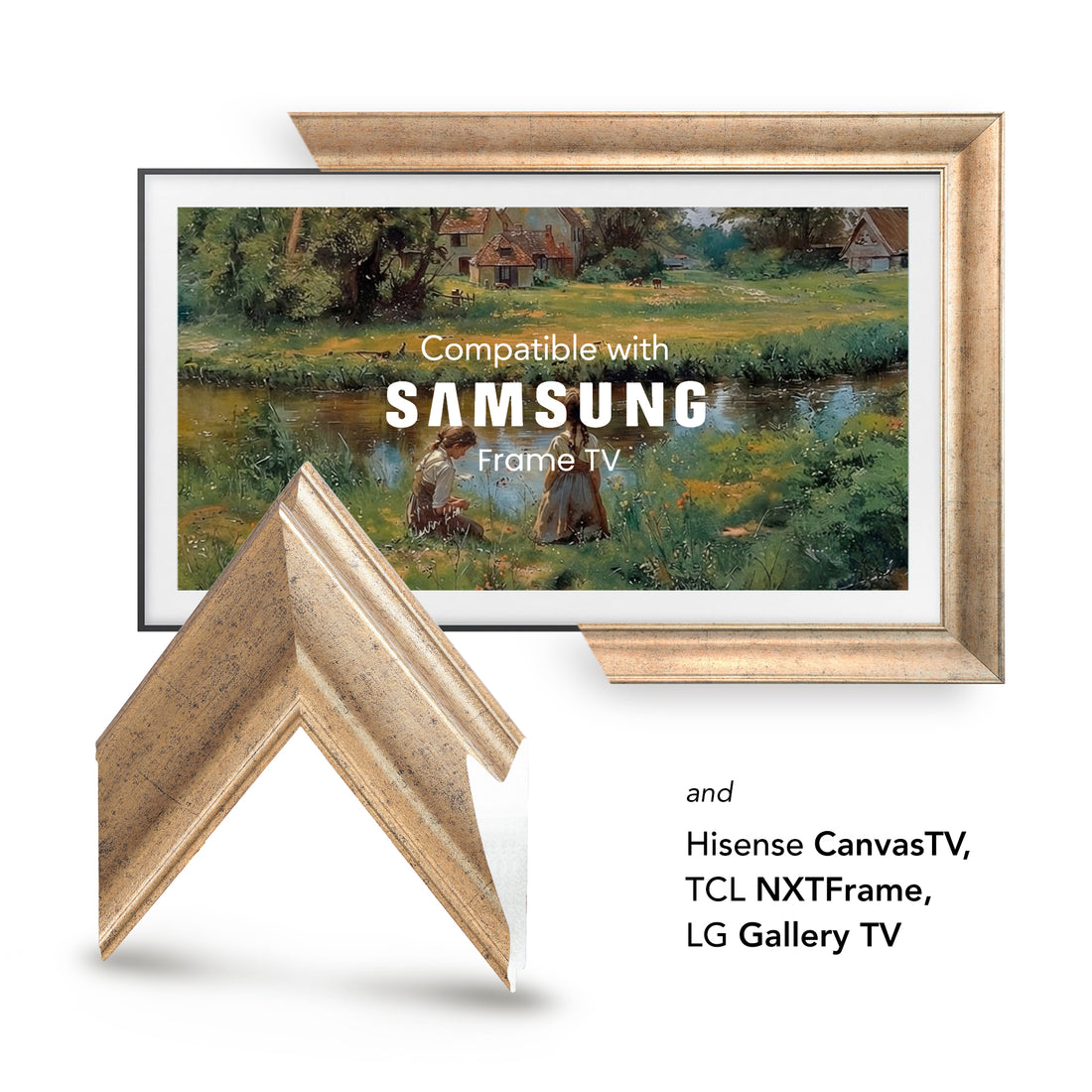 LISBON CHAMPAGNE TV FRAME