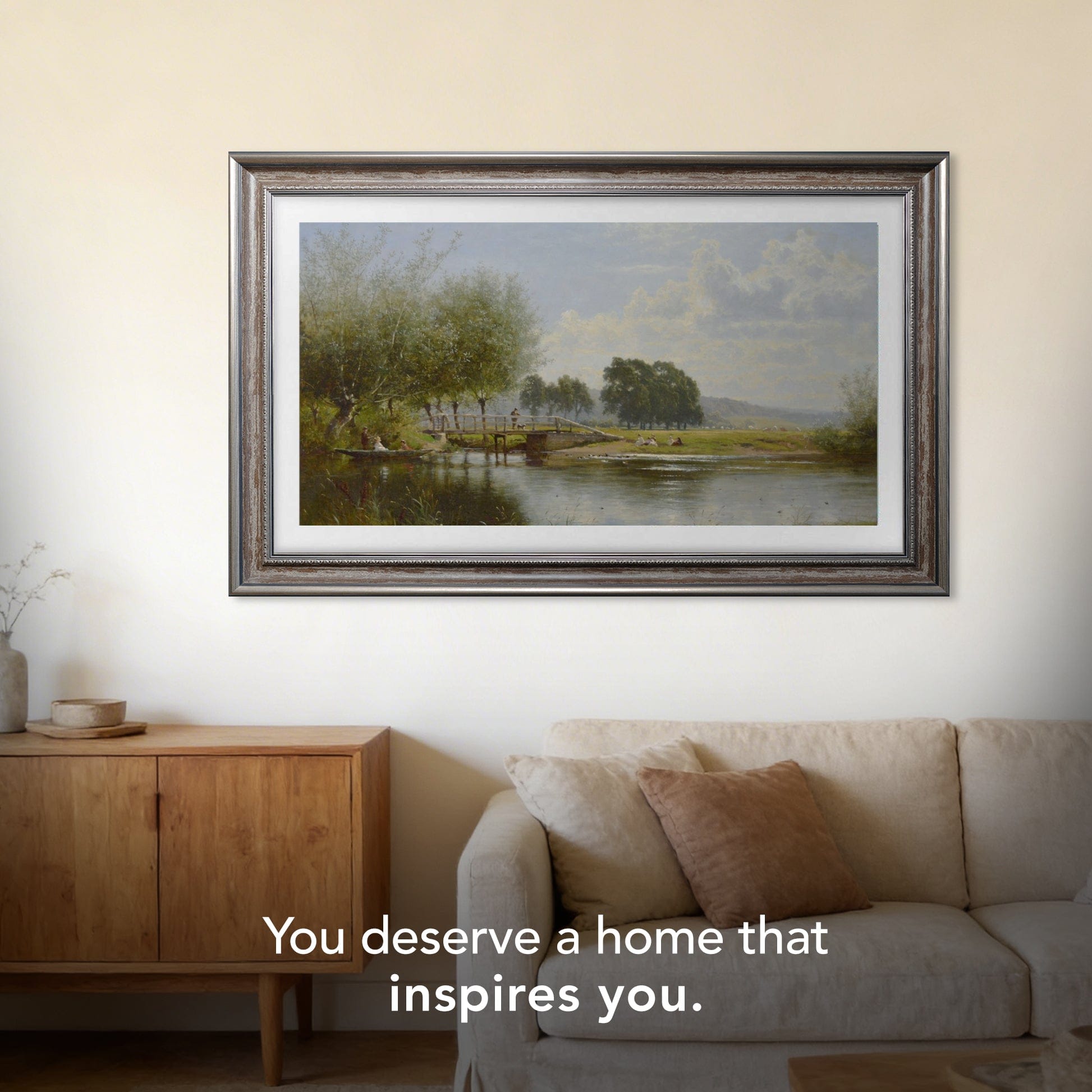 MADRID ANTIQUE SILVER TV FRAME