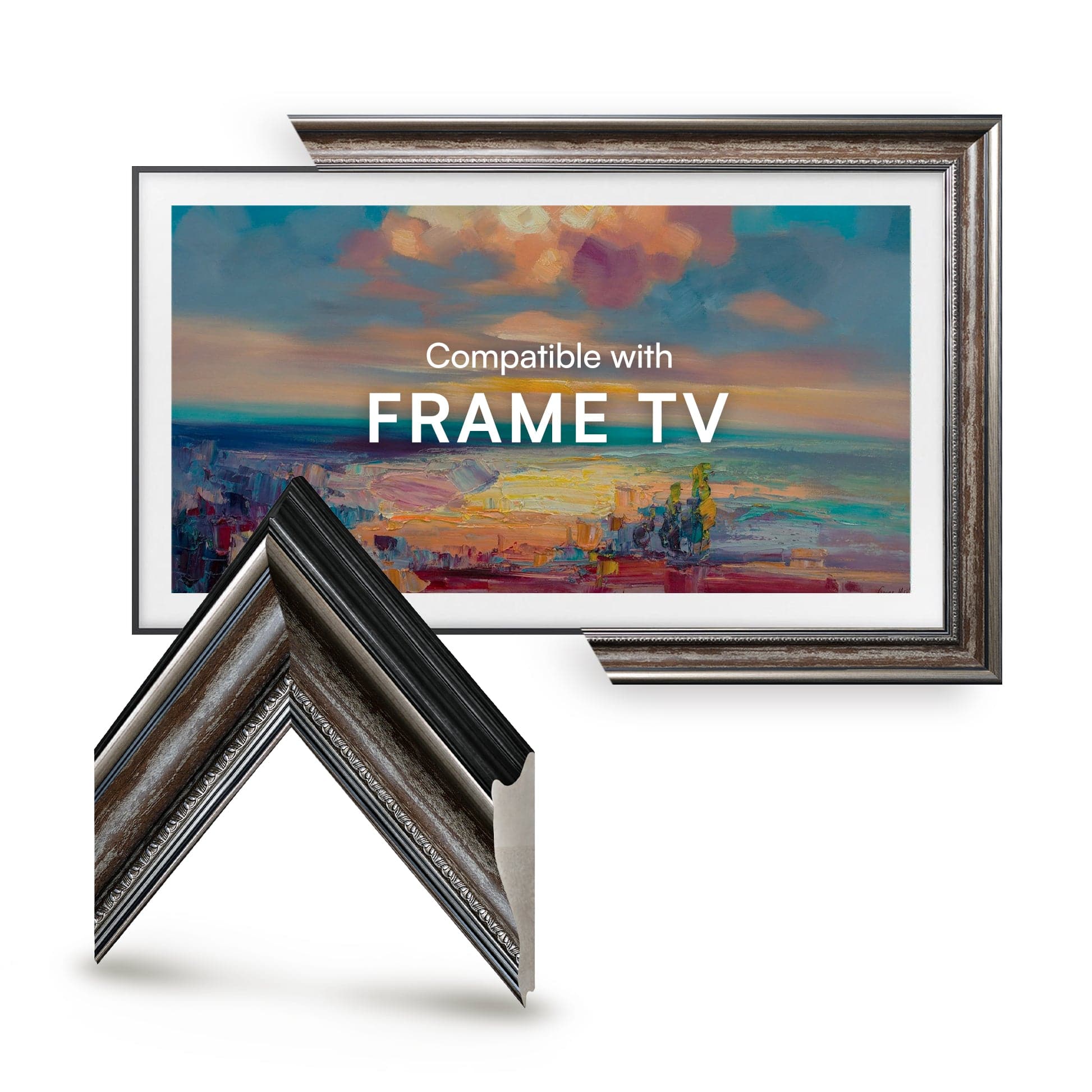 MADRID ANTIQUE SILVER TV FRAME
