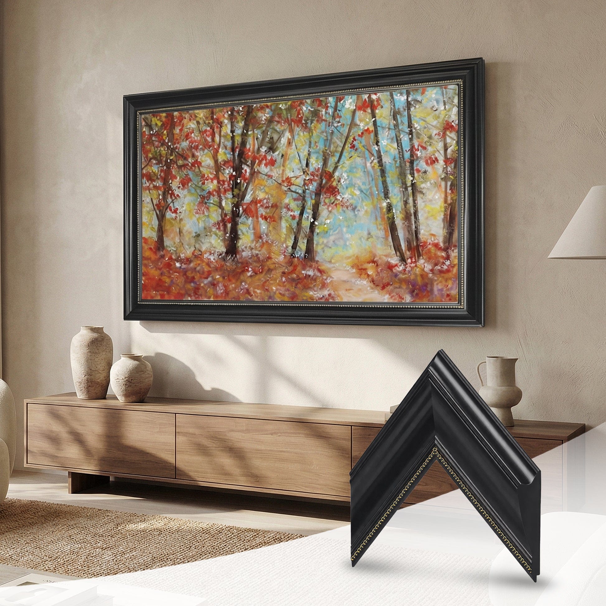 MADRID BLACK TV FRAME