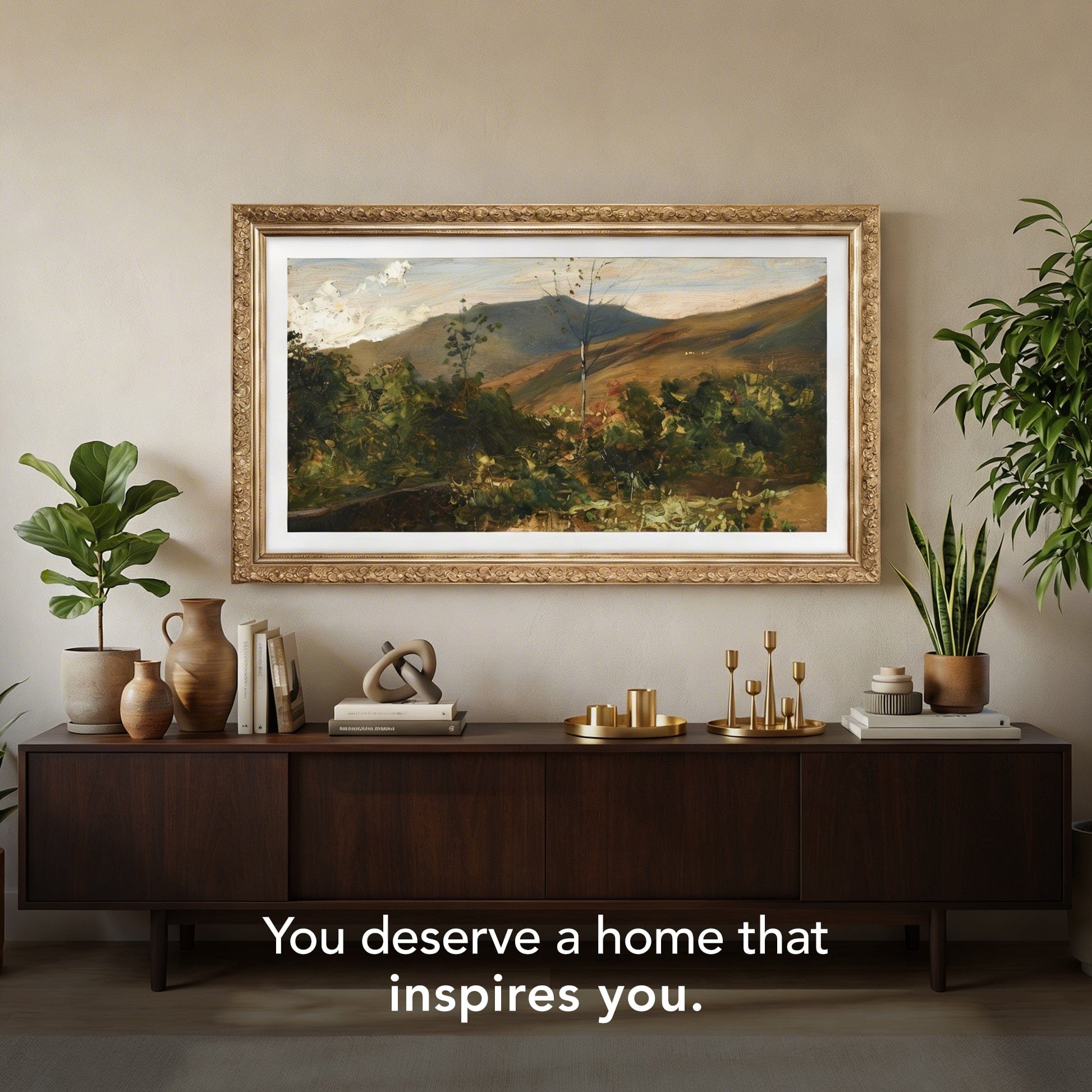 ROME GOLD TV FRAME